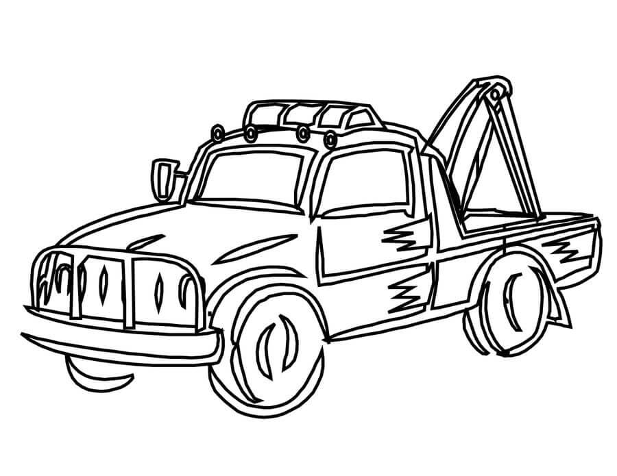 Desenhos de Drawing Tow Truck para colorir