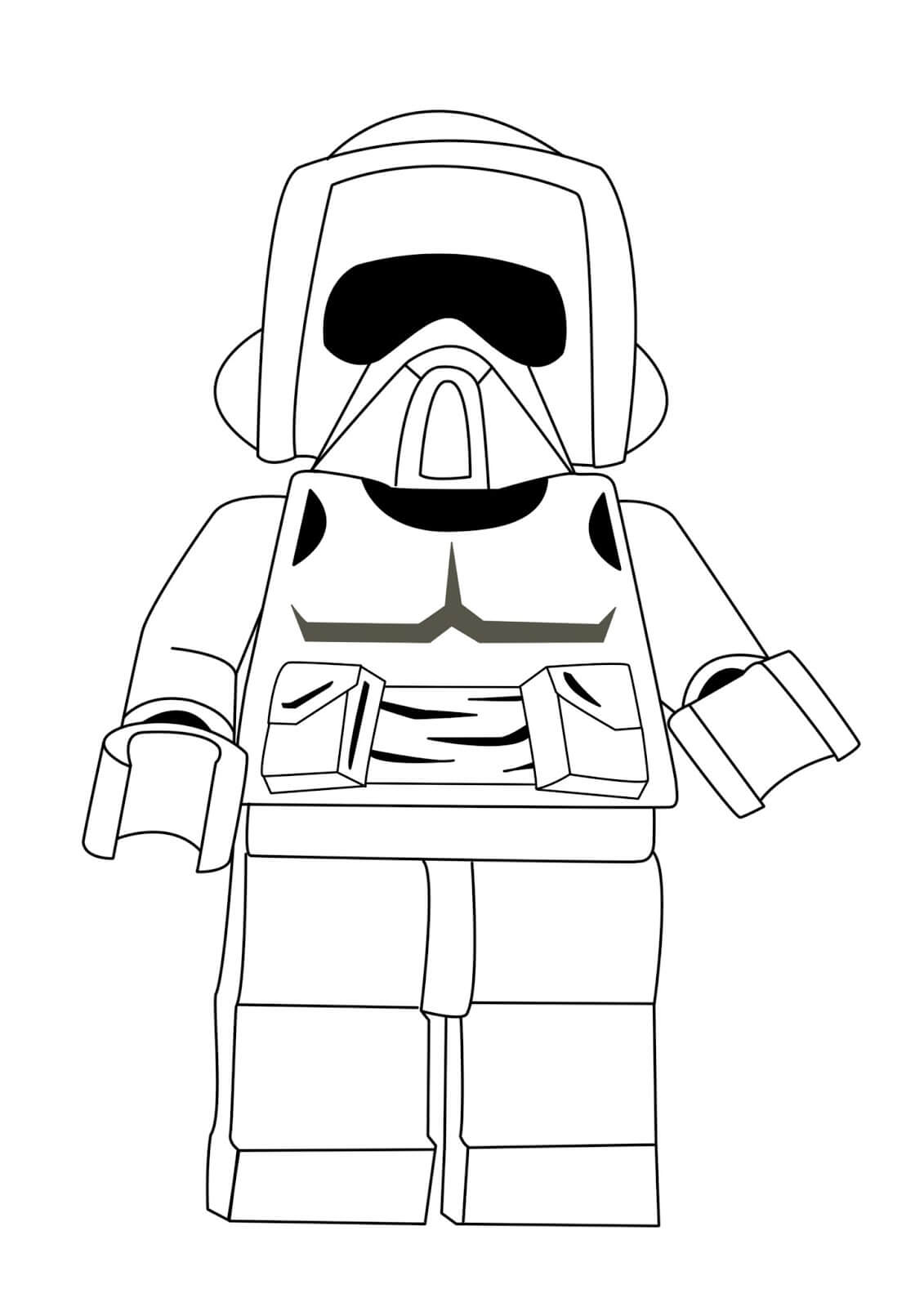 Lego Trooper para colorir
