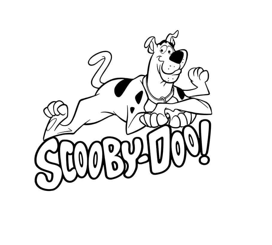 Scooby Doo Logo para colorir