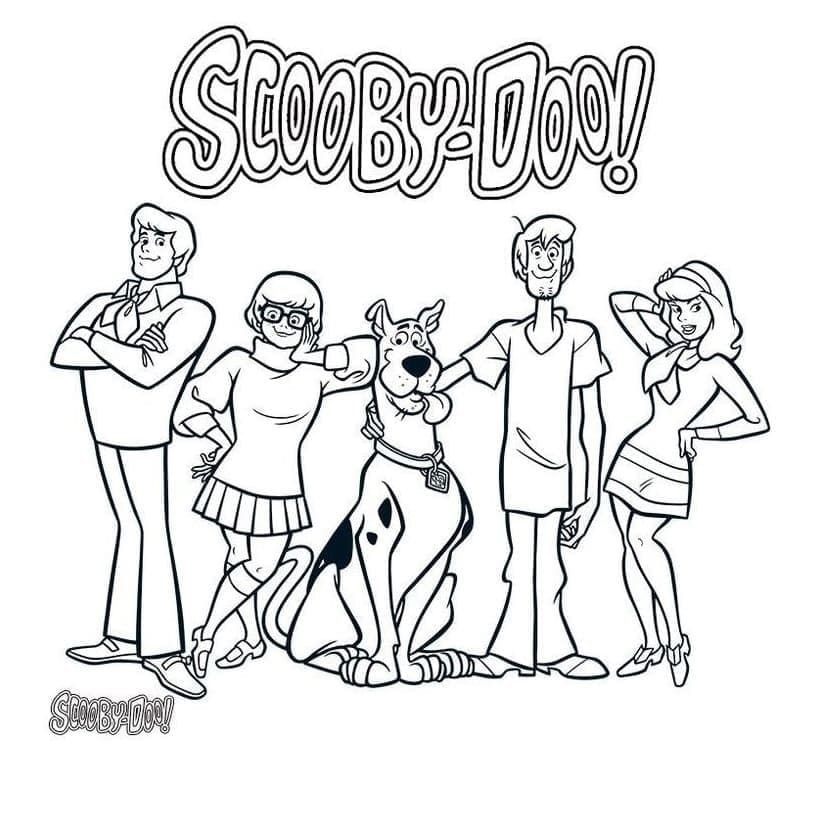 Básico Scooby Doo e Amigos para colorir
