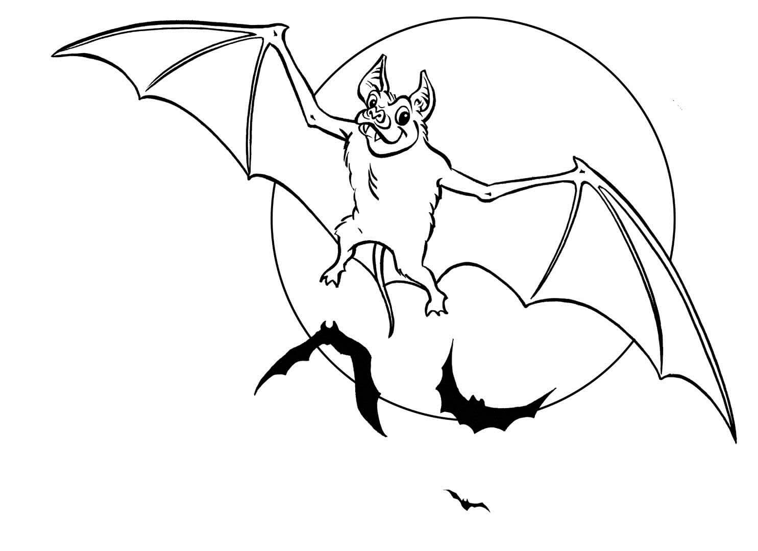Desenhos de Belo Morcego para colorir