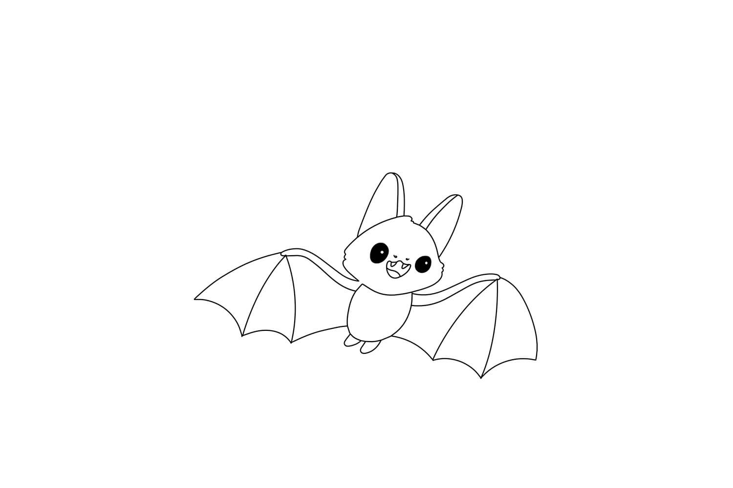 Bom Morcego para colorir