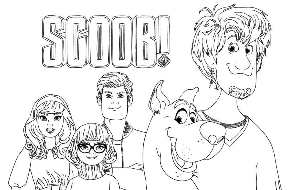 Incrível Scooby Doo para colorir