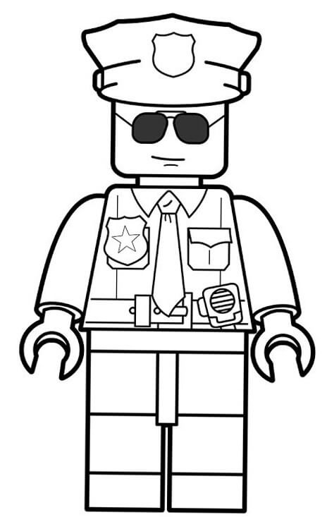 Desenhos de Legal Lego Policial para colorir