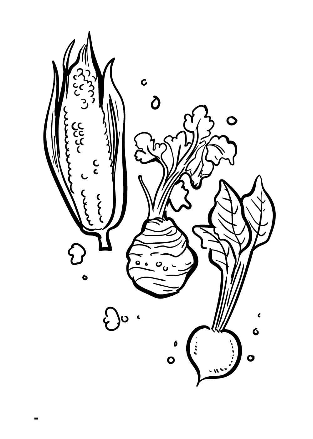Desenhos de Legumes Grátis para colorir