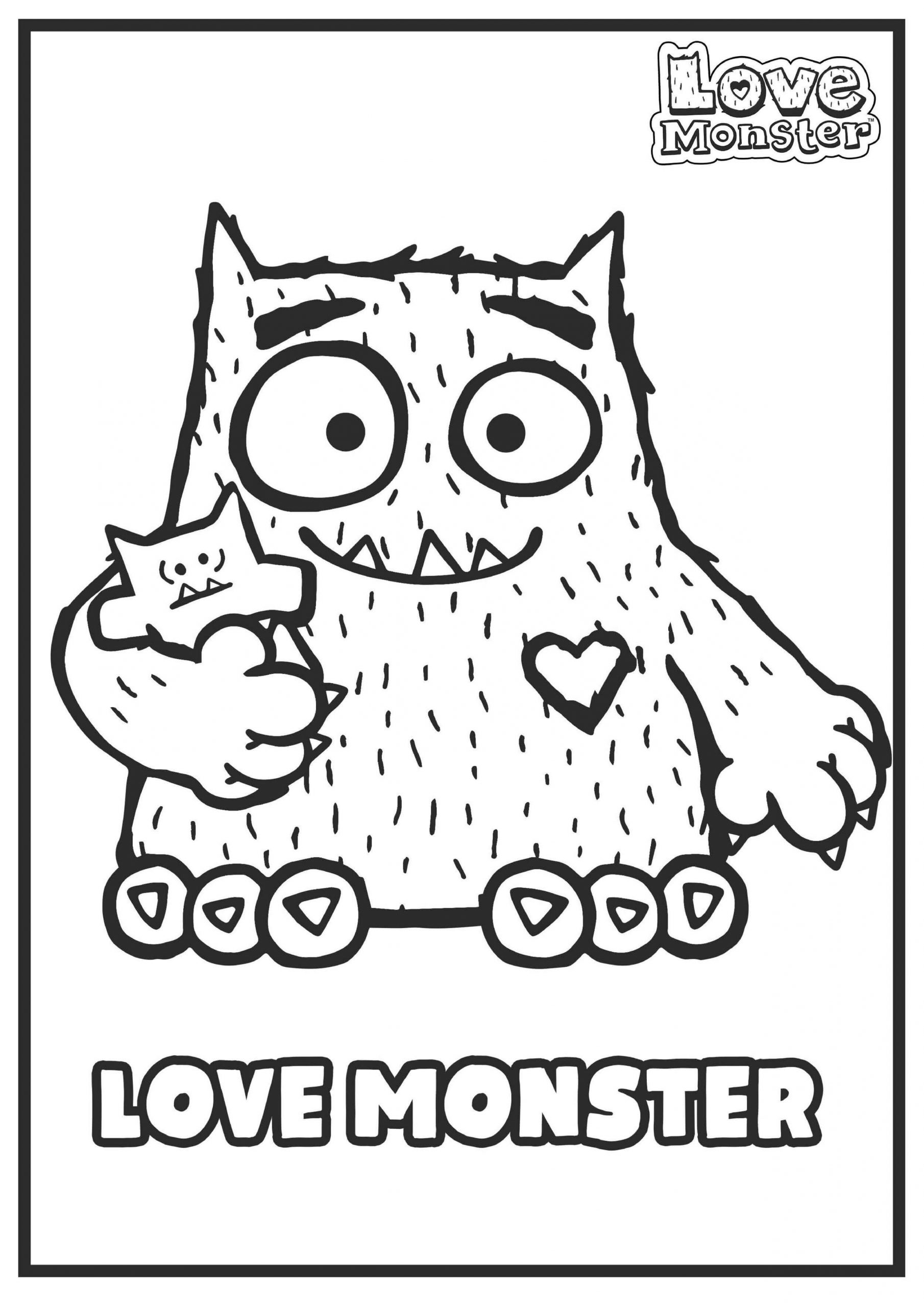 Desenhos de Monstro do Amor para colorir