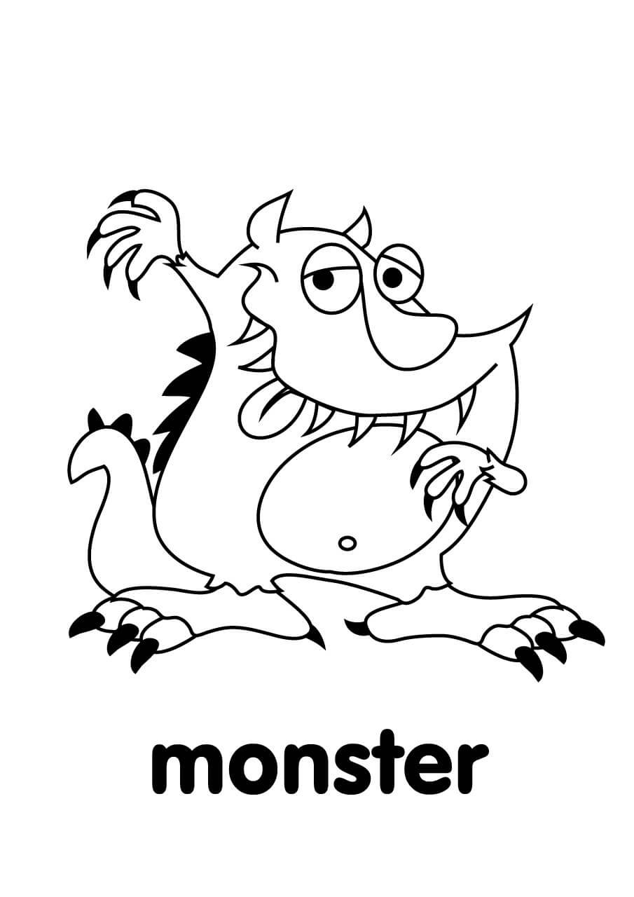 Desenhos de Monstro Grátis para colorir