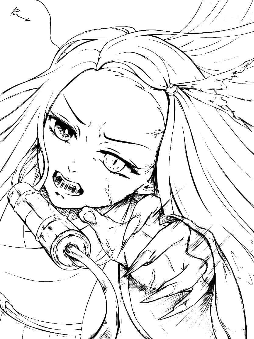 Desenhos de Monstro Nezuko para colorir