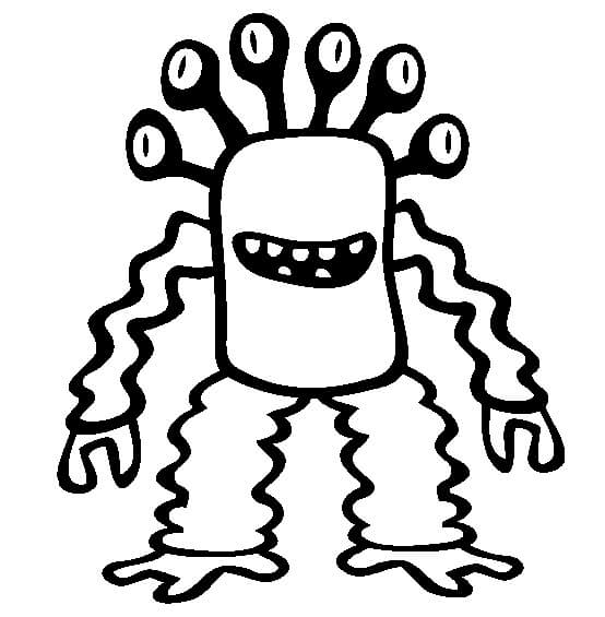 Desenhos de Monstro Online para colorir