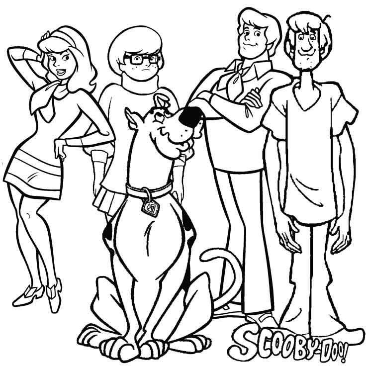 Scooby Doo e Amigos para colorir