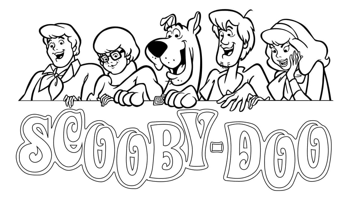 Scooby Doo e seus Amigos para colorir