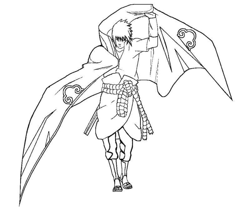 Desenhos de Bom Sasuke para colorir