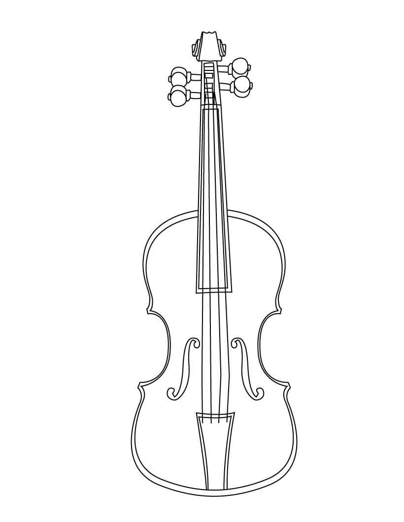 Desenhos de Bom Violino para colorir