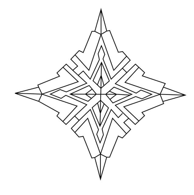 Desenhos de Diamante Forma Geométrica para colorir