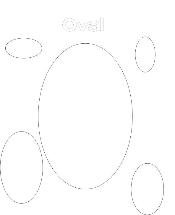 Forma Oval para colorir
