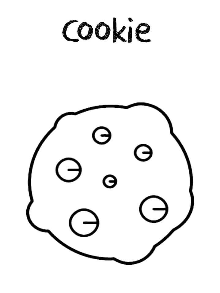 Impressionante Cookie para colorir