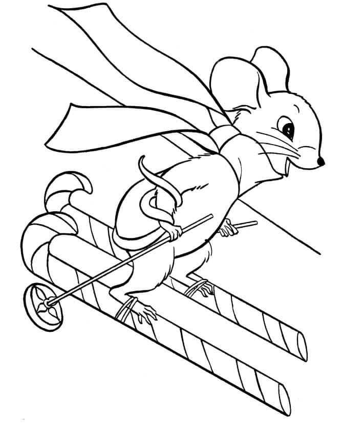 Desenhos de Rato de Skate para colorir