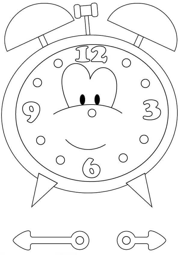 Desenhos de Relógio de Riso para colorir