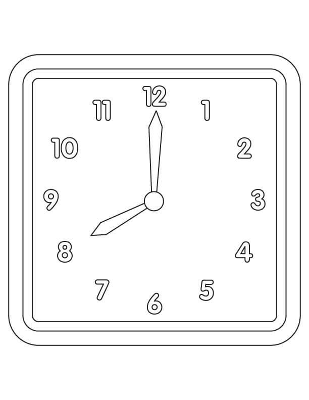 Desenhos de Relógio Normal para colorir