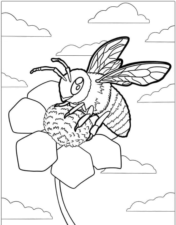 Desenhos de Abelha 6 para colorir