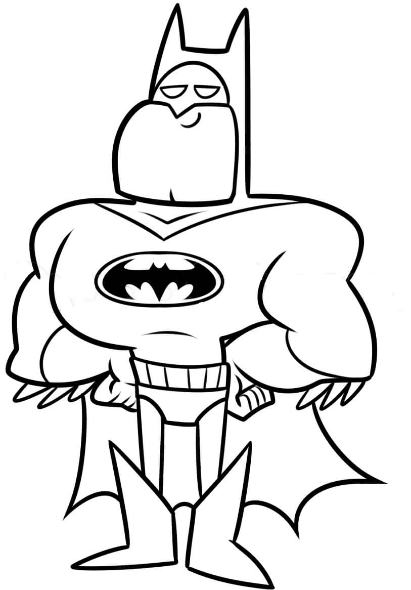 Desenhos de Batman de Jovens Titãs Go para colorir