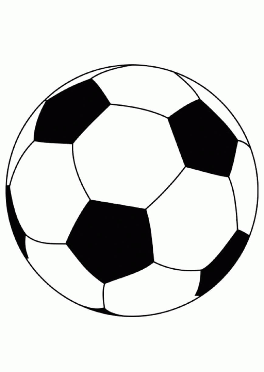 Desenhos de Bola de Futebol Básica para colorir