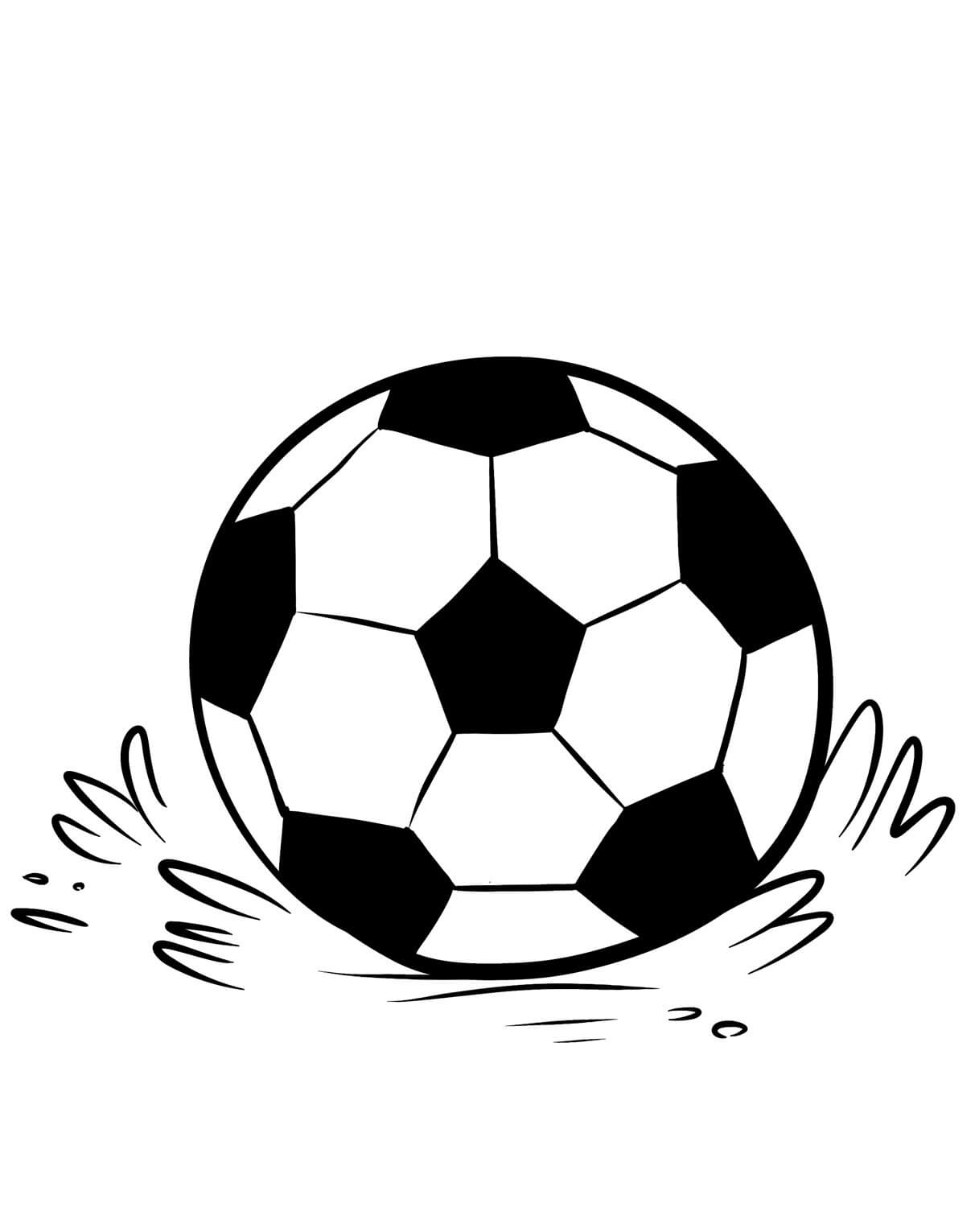 Desenhos de Bola de Futebol Incrível para colorir