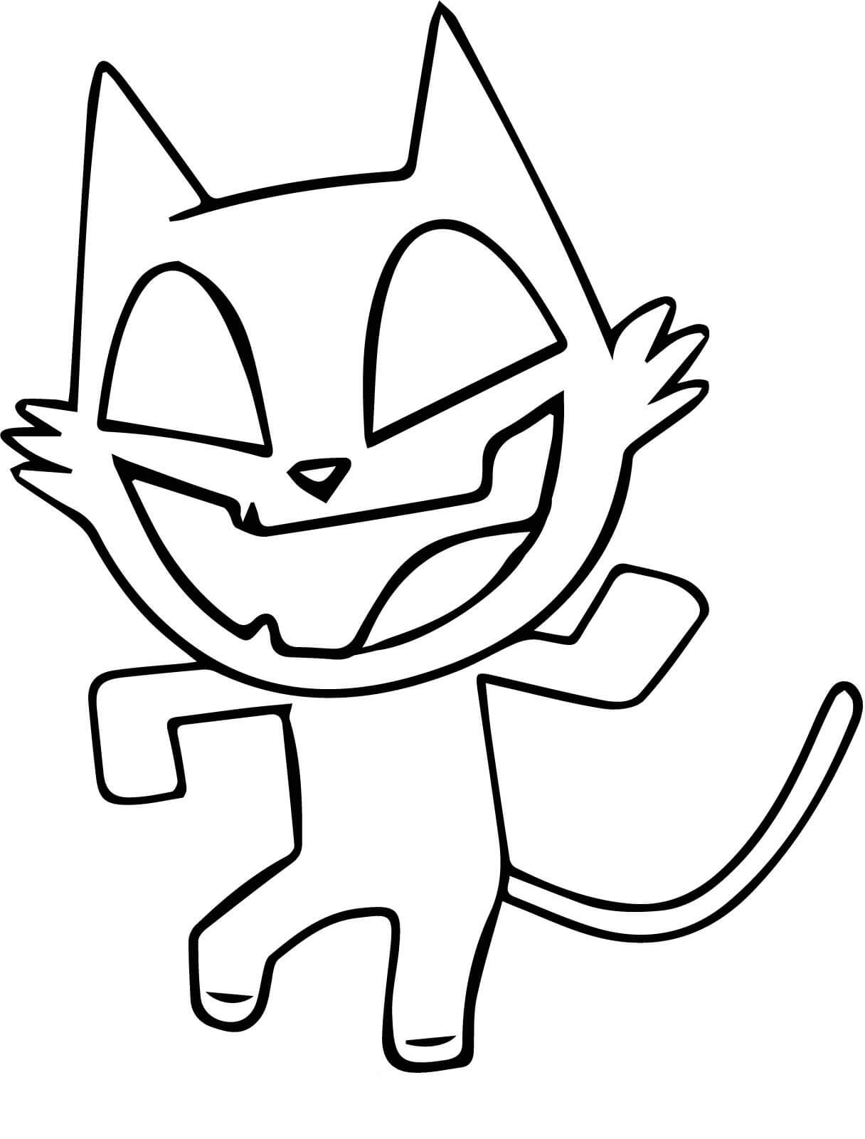 Desenhos de Gato divertido Mutano para colorir