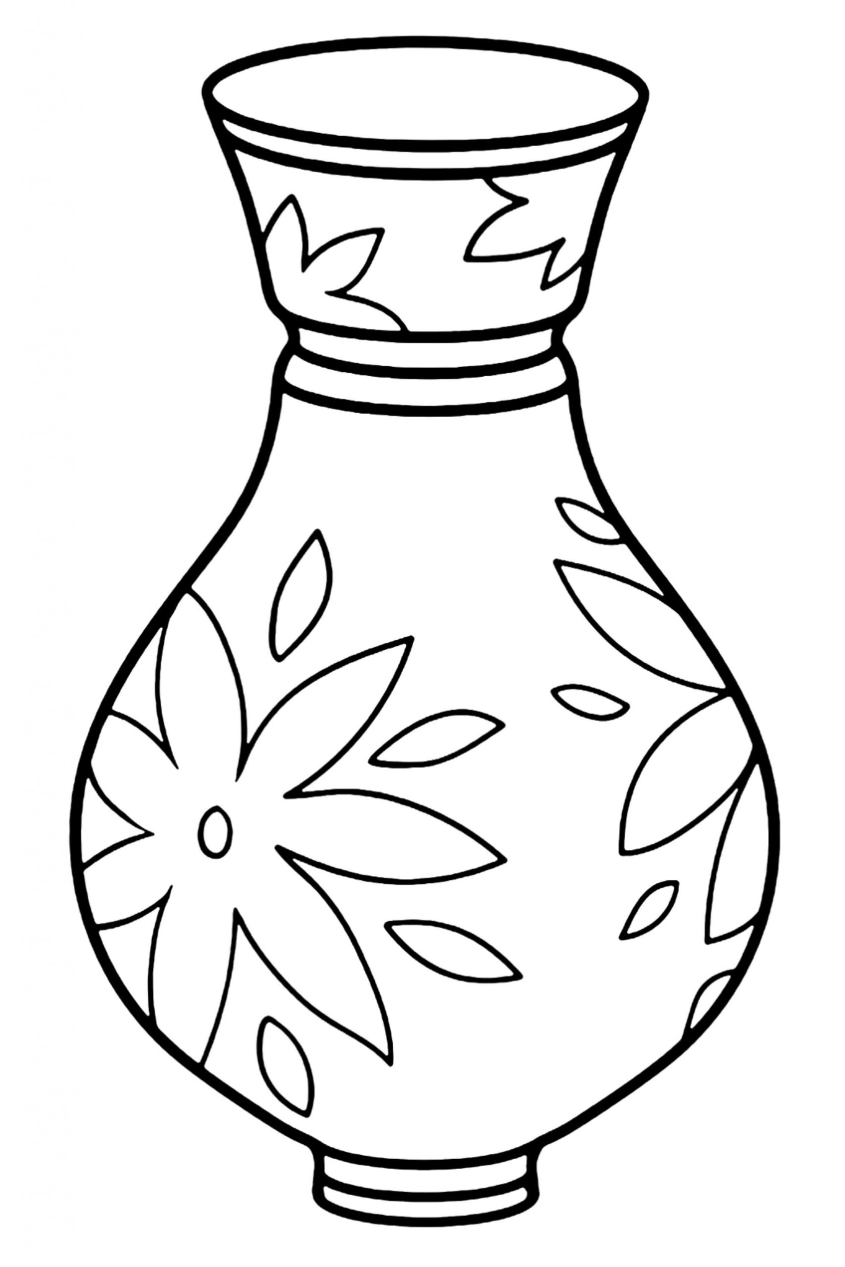 Desenhos de Vaso Básico para colorir