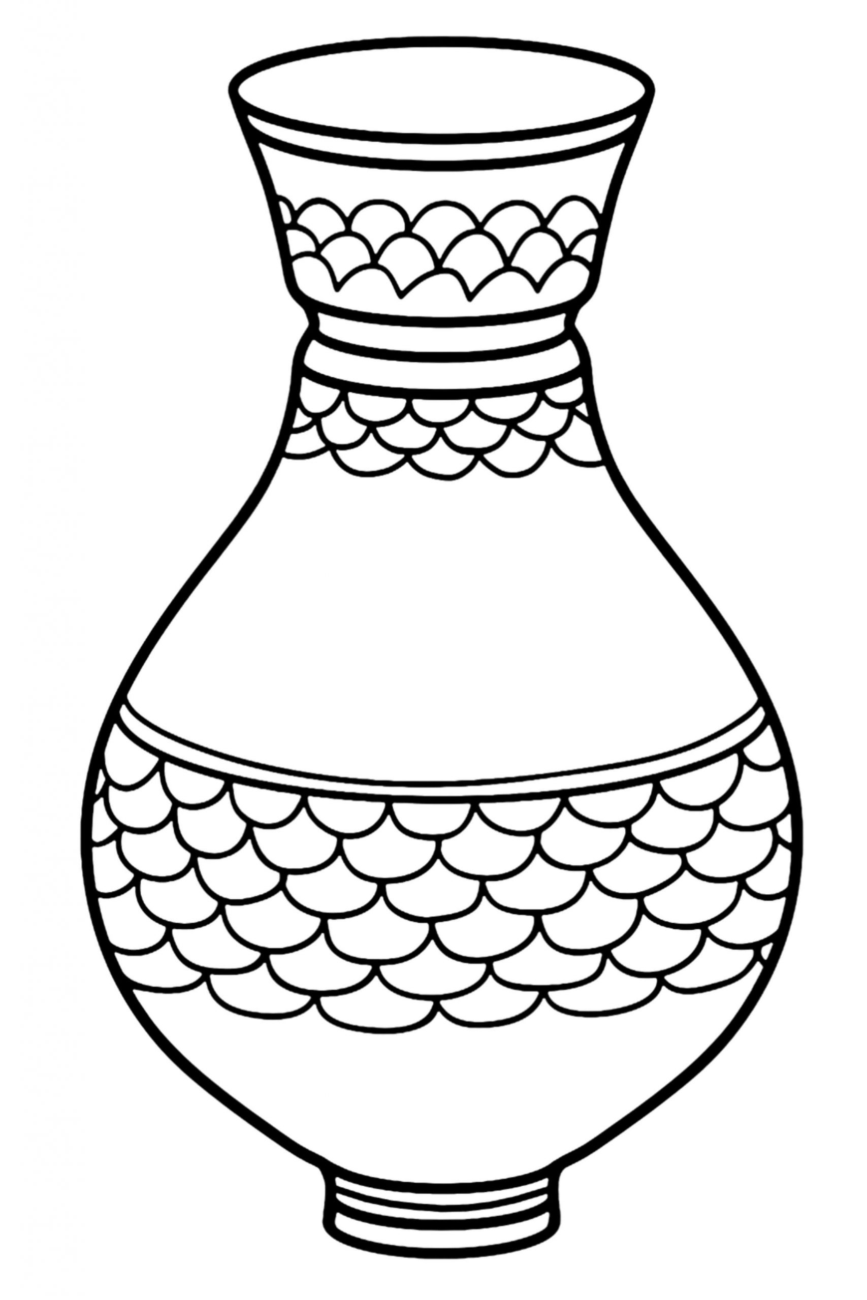 Desenhos de Vaso Normal para colorir