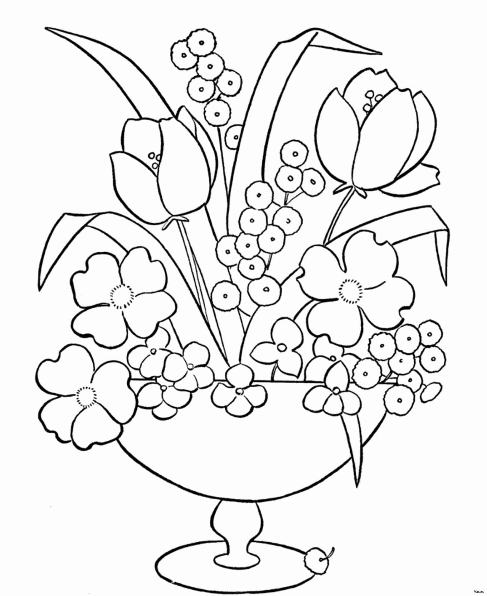 Desenhos de Vaso de Peônia para colorir