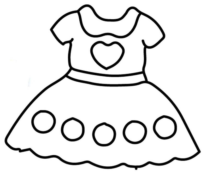 Desenhos de Vestido de Bebê de Brinquedo Brilhante para colorir