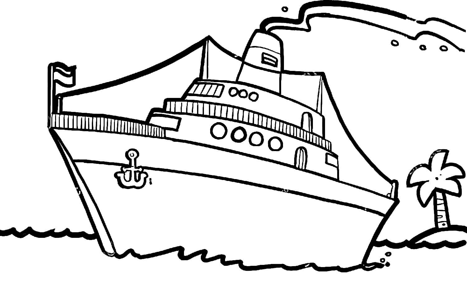 Desenhos de Desenho do Navio para colorir