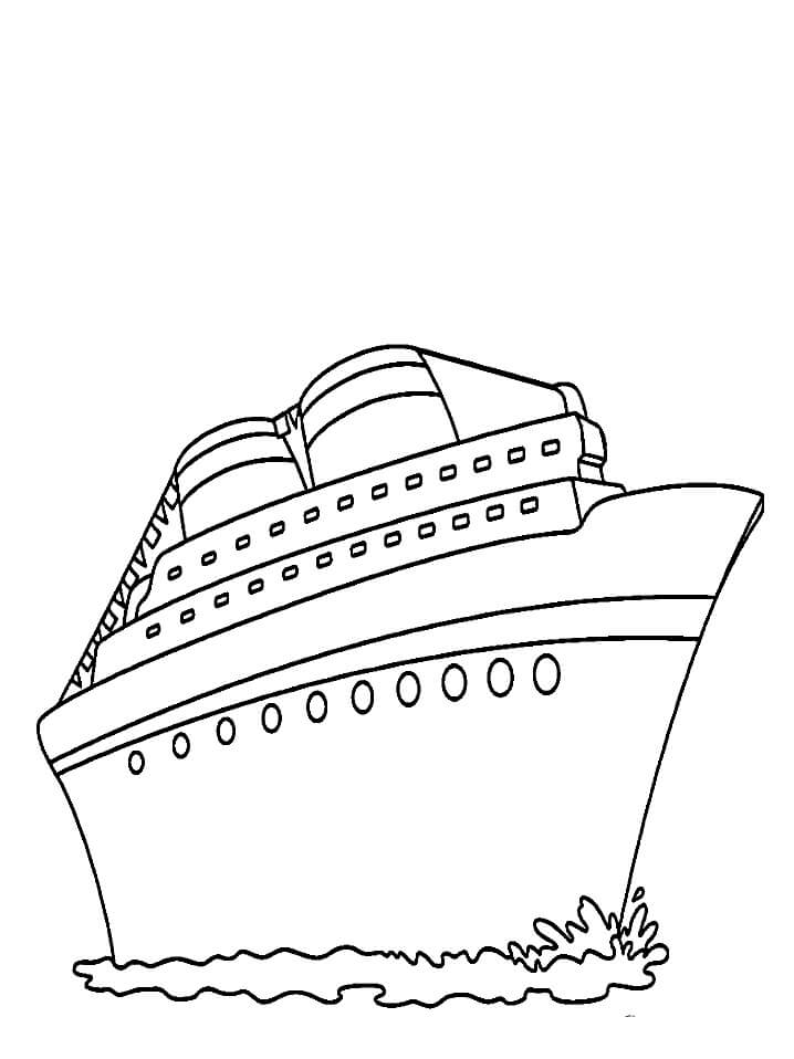 Desenhos de Navio de Cruzeiro para colorir
