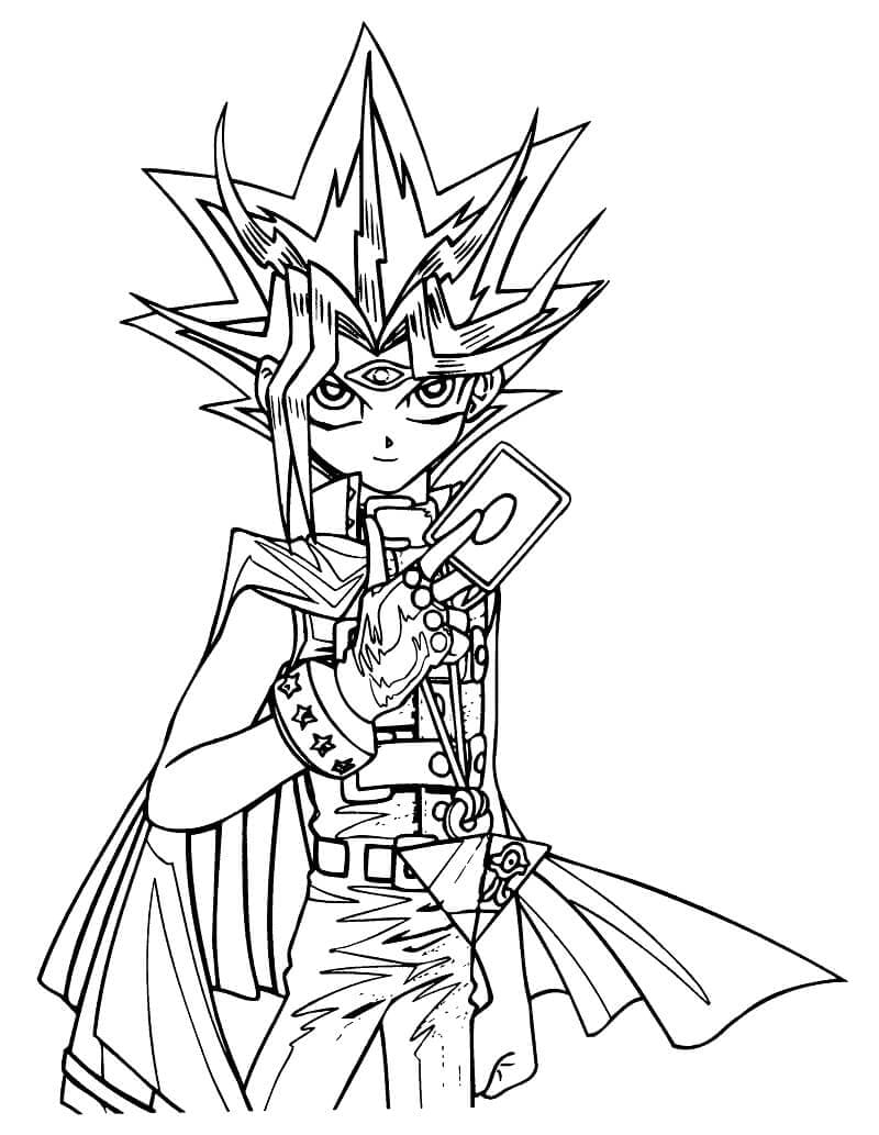 Desenhos de Contorno de Yu-Gi-Oh para colorir