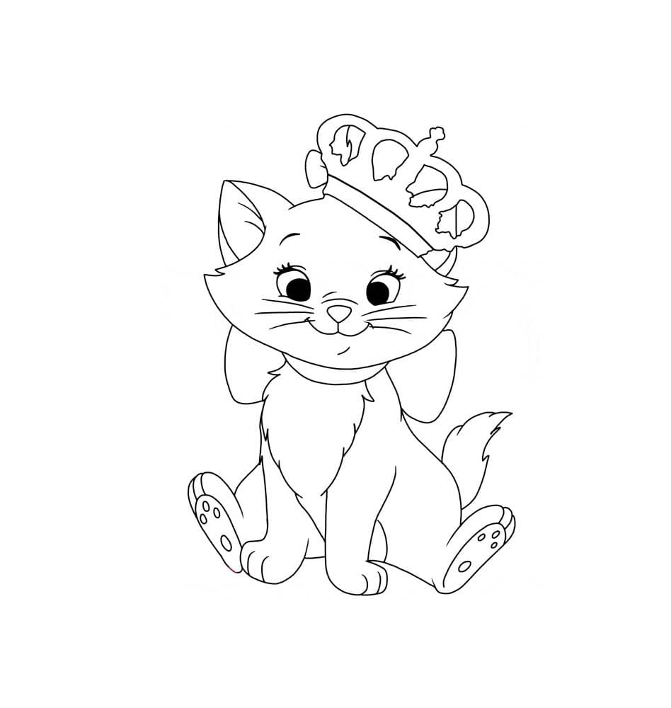 Desenhos de Gato Maria imprimível para colorir