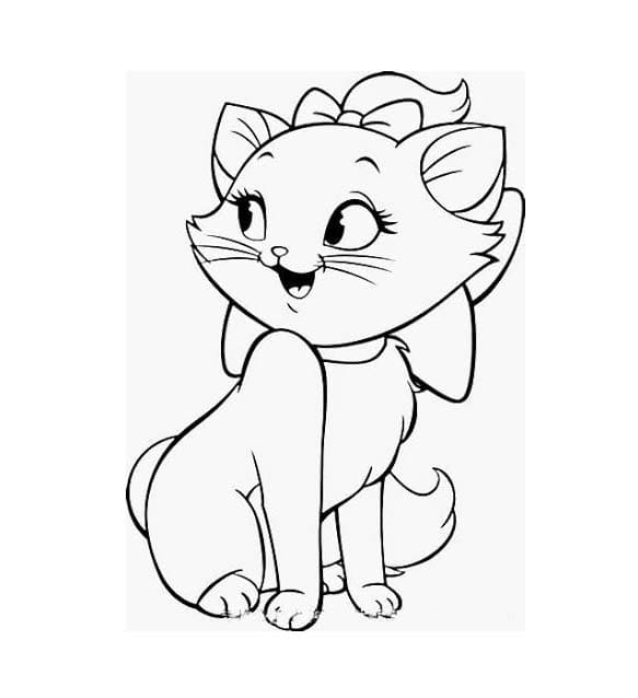 Desenhos de Imagem Gratuita do Gato Maria para colorir
