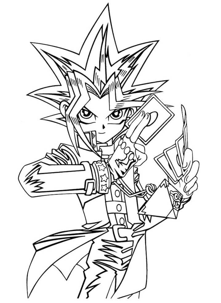 Imagem de Yu-Gi-Oh para colorir