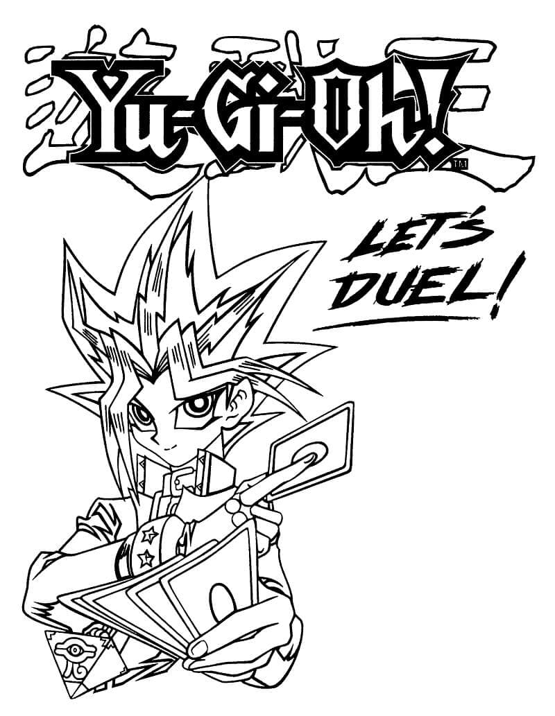 Imagem grátis de Yu-Gi-Oh para colorir