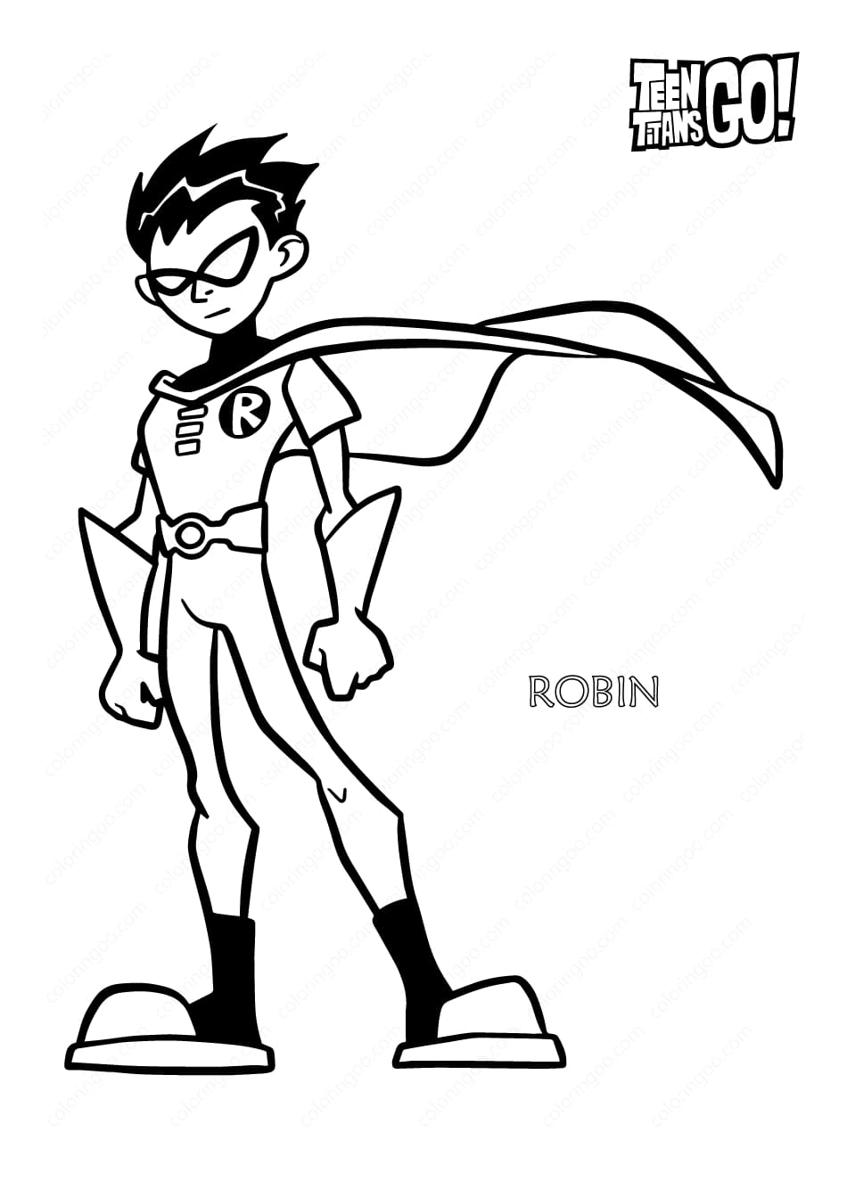 Desenhos de Imprimir Robin para colorir