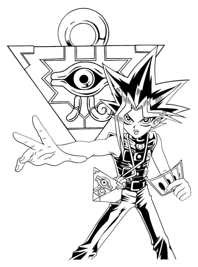 Imprimir esboço de Yu-Gi-Oh para colorir