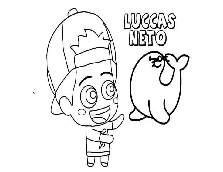 Desenhos de Luccas Neto Imagem HD para colorir