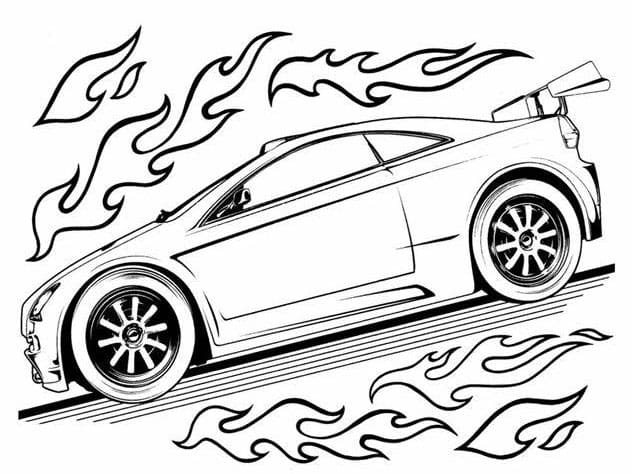 Desenhos de Hot Wheels Imagem HD para colorir