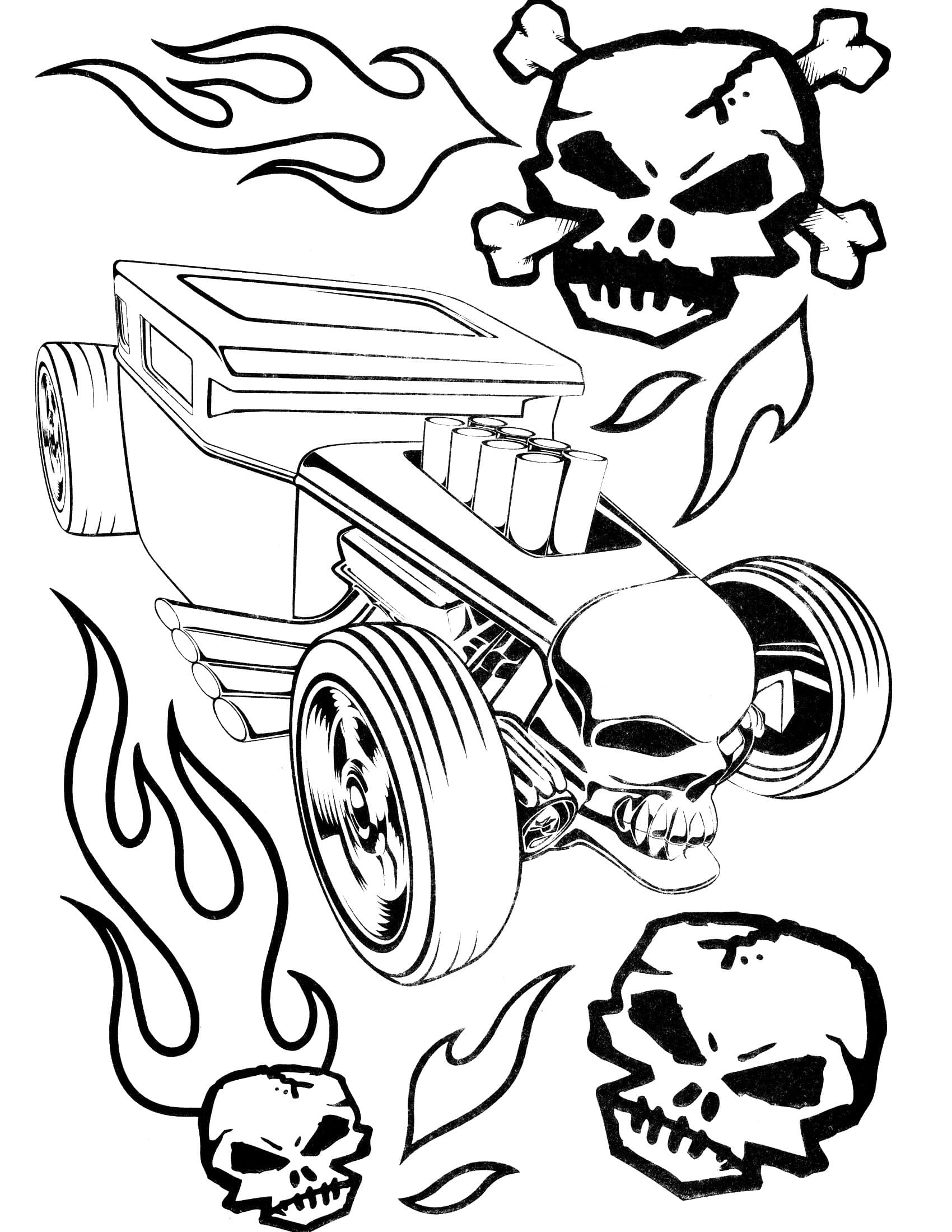 Desenhos de Hot Wheels JPG para colorir