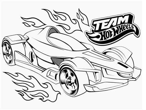 Desenhos de Imagem Hot Wheels grátis para colorir