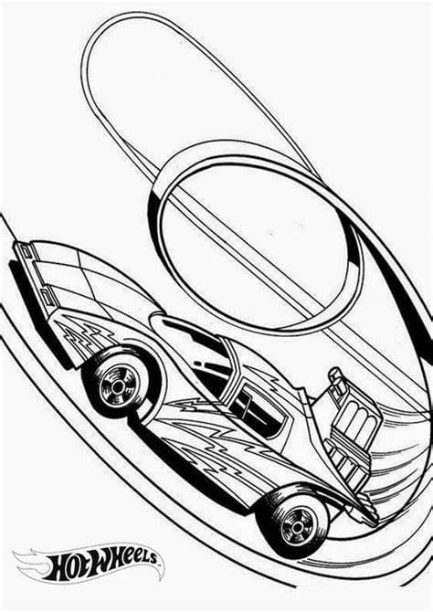 Imagem de Hot Wheels imprimível para colorir