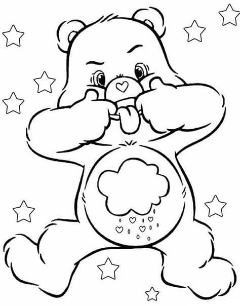 Desenhos de Imprimir Ursinhos Carinhosos para colorir
