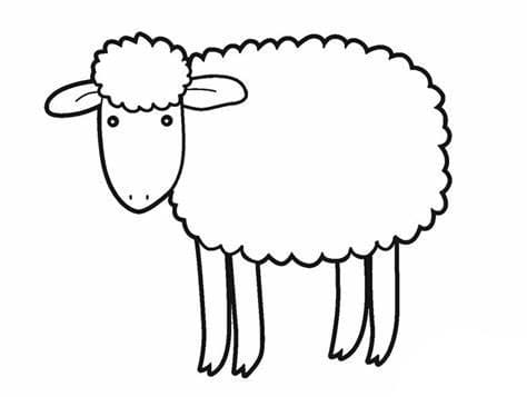 Imprimir grátis imagem de ovelha para colorir