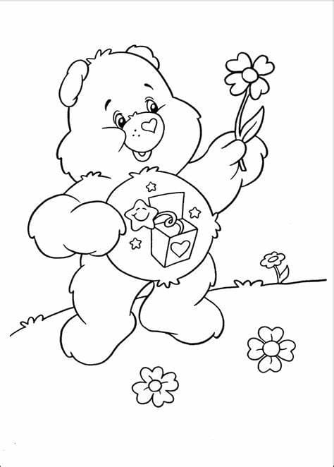 Desenhos de Lindos Ursinhos Carinhosos para colorir