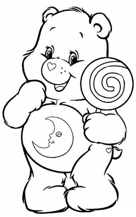 Desenhos de Ursinhos Carinhosos Engraçados para colorir